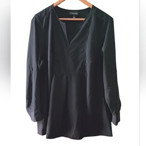 Lane Bryant Black Pull Over Blouse Sz 14/16